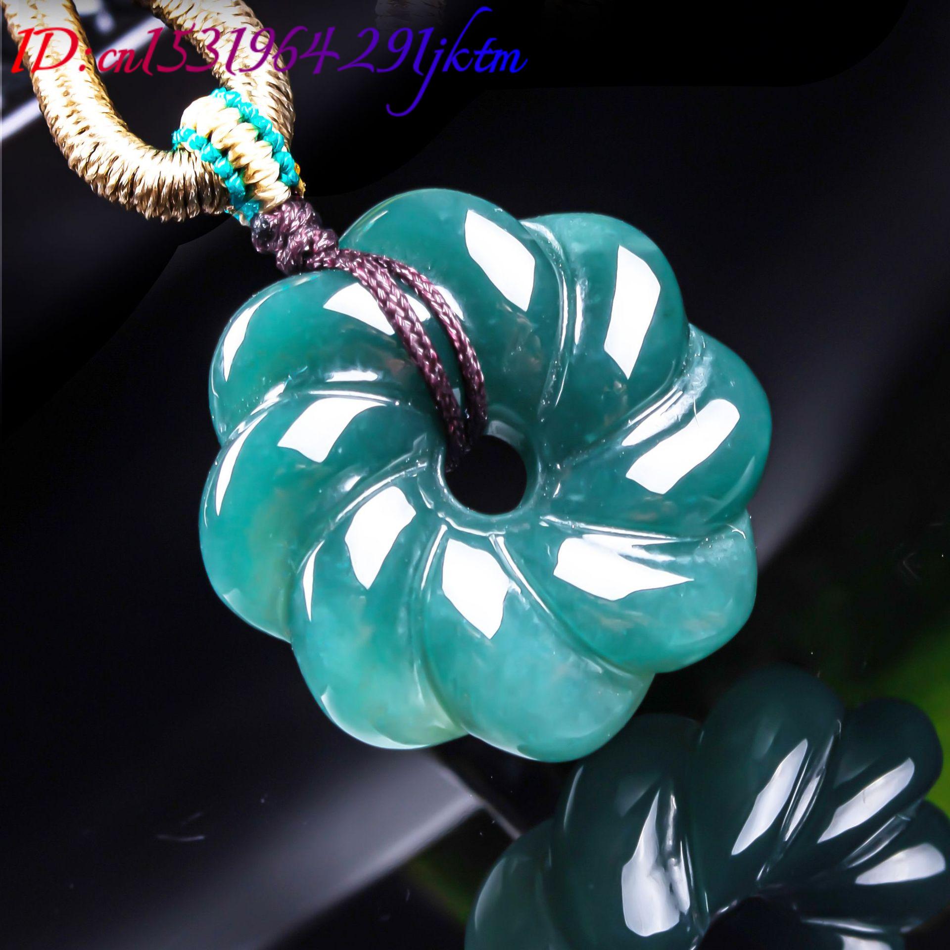 Natural Burmese Jadeite Flower - Women Accessories Jewelry 评论和价格