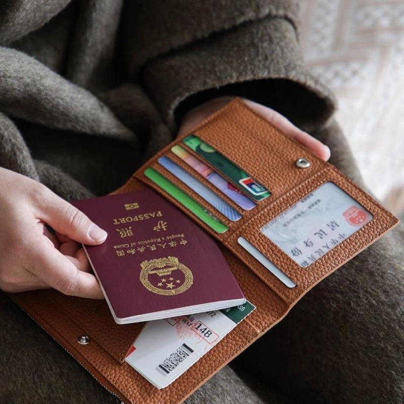 Leather Passport Holder Covers - Women'S Accessories Wallet 评论和价格