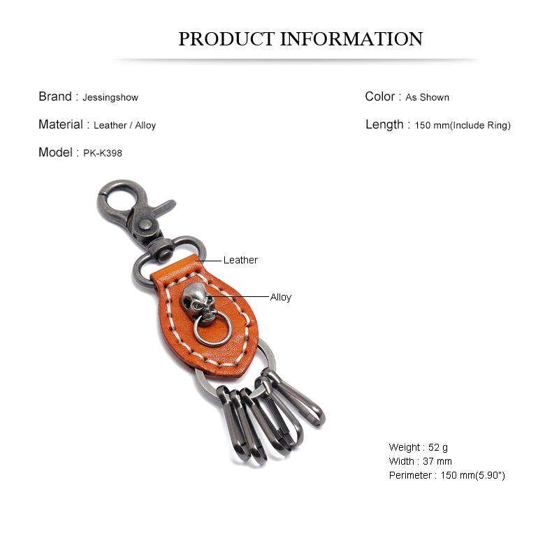 Jessingshow Leather KeyChain H - Women Accessories Pk 评论和价格