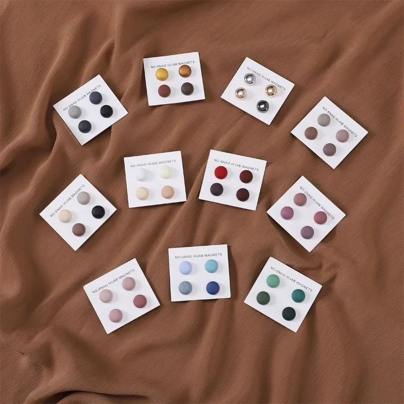 4Pcs/Card Matte Magnet Hijab P - Women Accessories In Wholesale 评论和价格