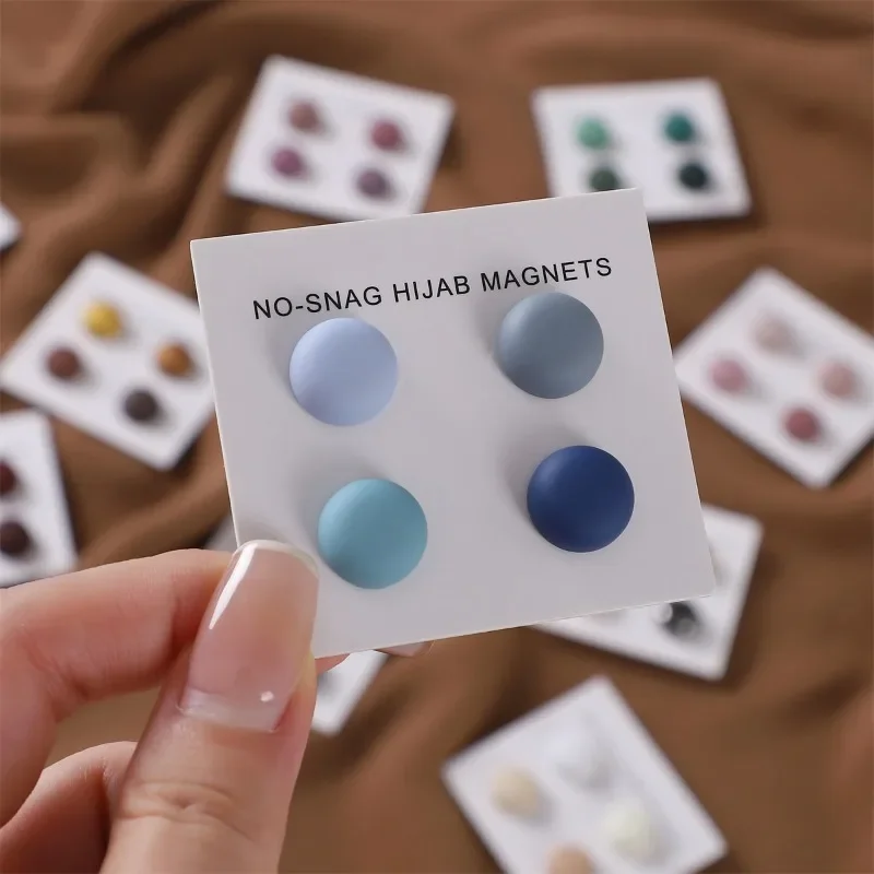 4Pcs/Card Matte Magnet Hijab P - Women Accessories In Wholesale 评论和价格