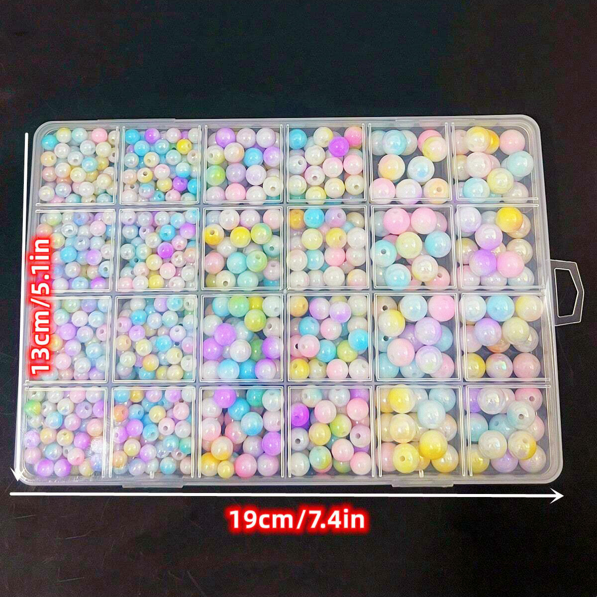 800pcs/24 grid set box 6mm/8mm - Women Accessories Bracelet 评论和价格