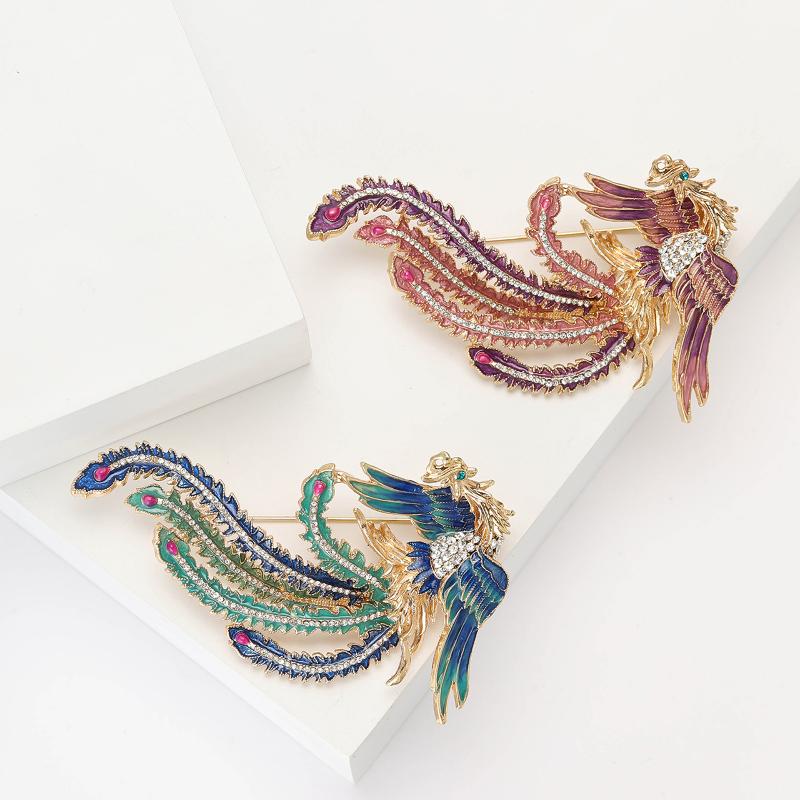 Fashion Phoenix Brooches Unise - Women'S Accessories Categories 评论和价格