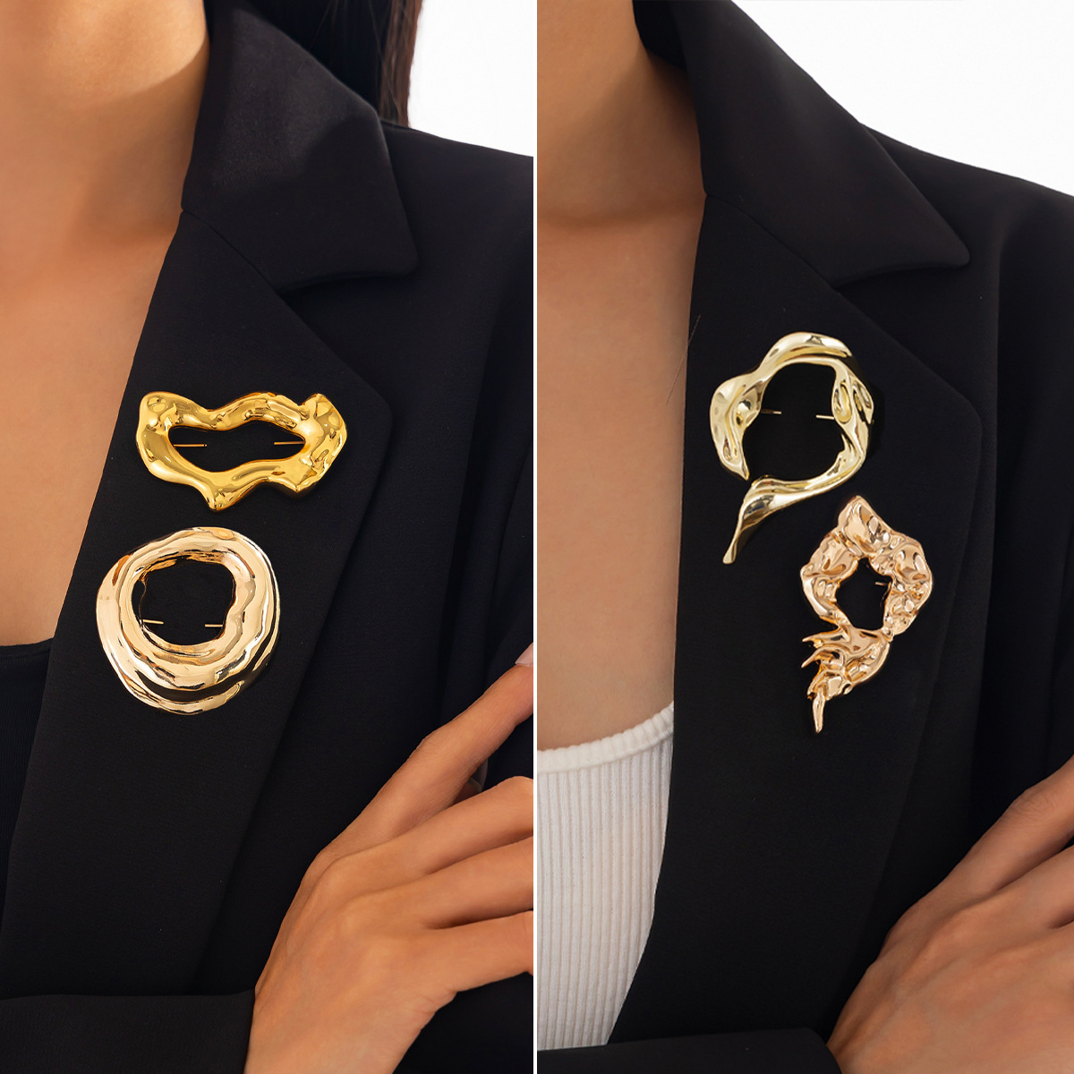 New Fashion Irregular Brooches - Women Accessories Trendy 评论和价格