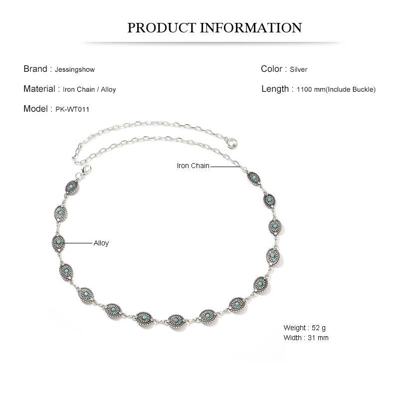 Vintage Punk Fashion Metal Wai - Women Accessories Pk 评论和价格
