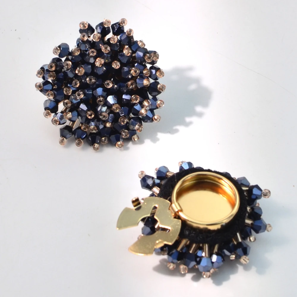 2PCS Elegant Button Covers Han - Women Accessories Jewelry 评论和价格
