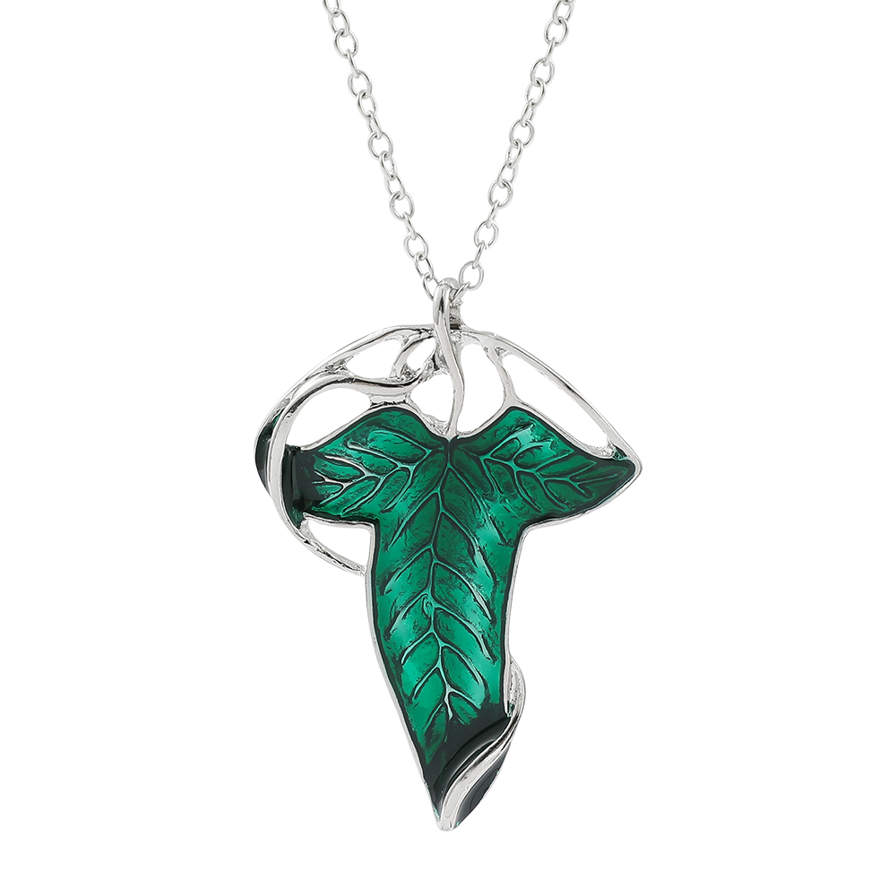 Vintage Green Leaf Pendant Nec - Women Accessories Trendy 评论和价格