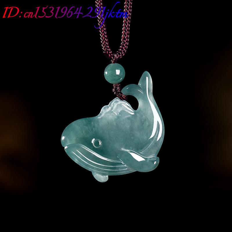 Natural Burmese Jadeite Whale  - Women Accessories Jewelry 评论和价格