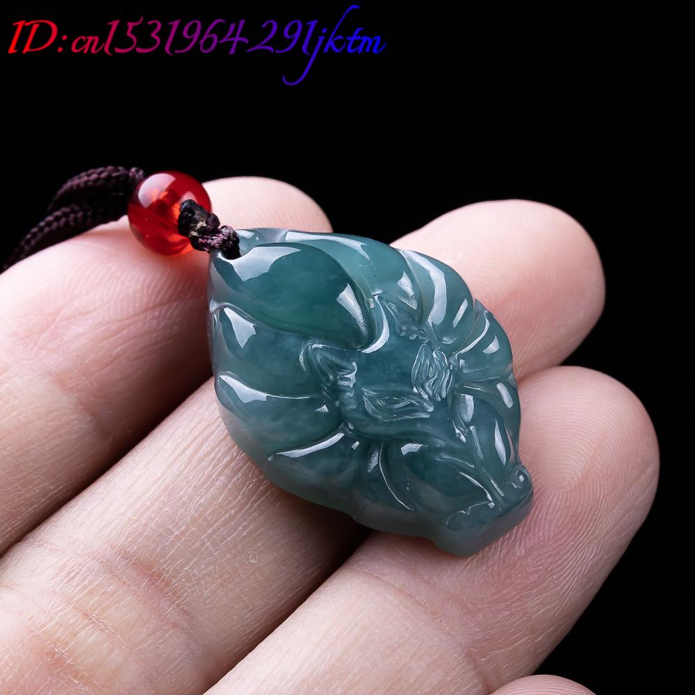 Natural Burmese Jadeite Fox Pe - Women Accessories Trendy 评论和价格