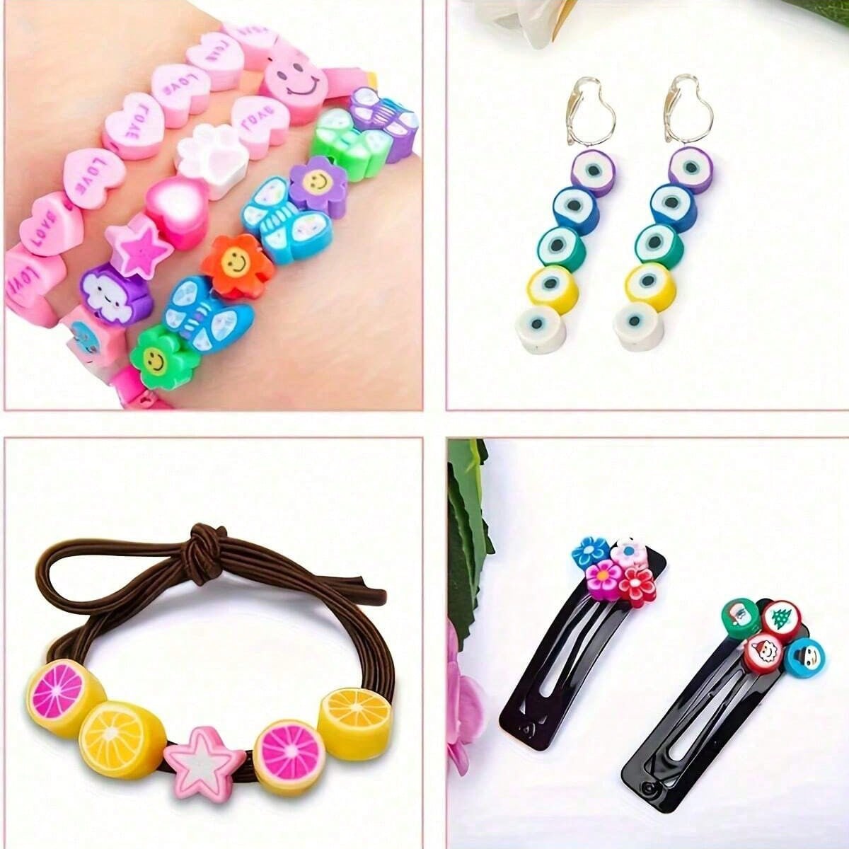 1450/1200/250pcs Polymer Clay  - Women Accessories Bracelet 评论和价格
