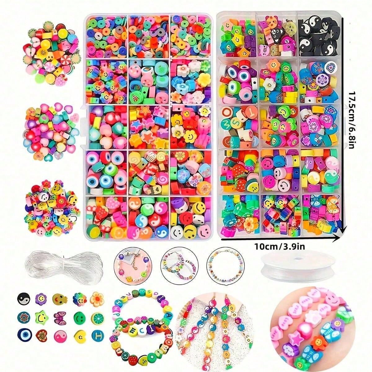 1450/1200/250pcs Polymer Clay  - Women Accessories Bracelet 评论和价格