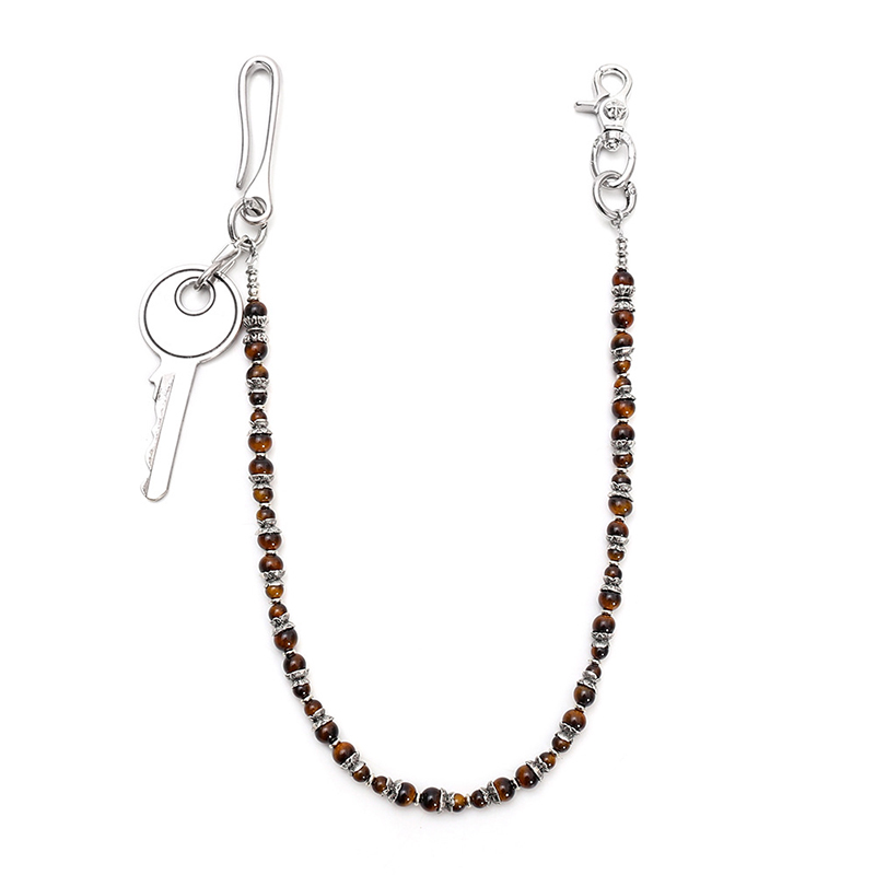 Hip Hop Punk Tiger Eye Beaded  - Women Accessories Pk 评论和价格