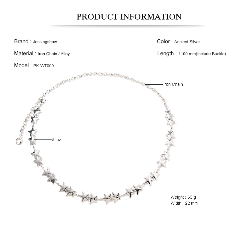 New Alloy Five-Point Star Wais - Women Accessories Pk 评论和价格