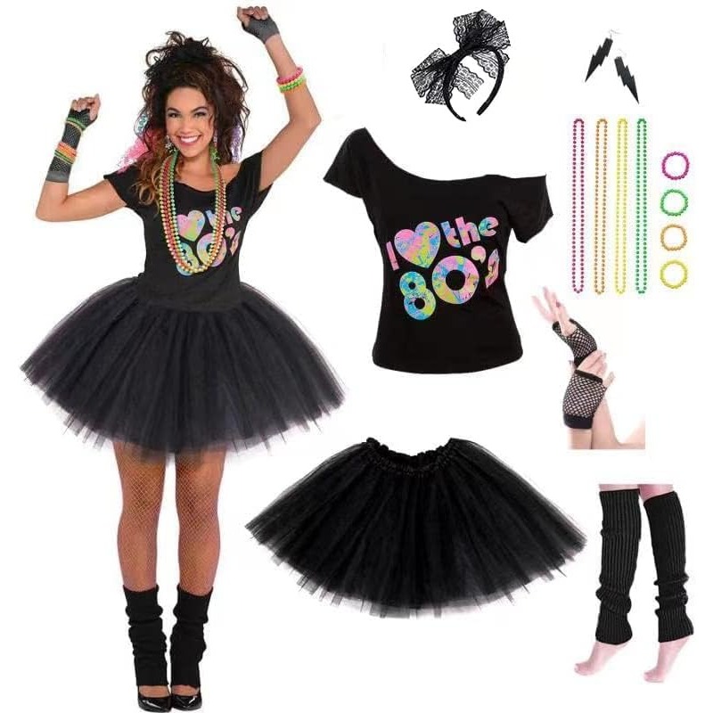 Women's 80s Costumes with Acce - Women Accessories Bracelet 评论和价格