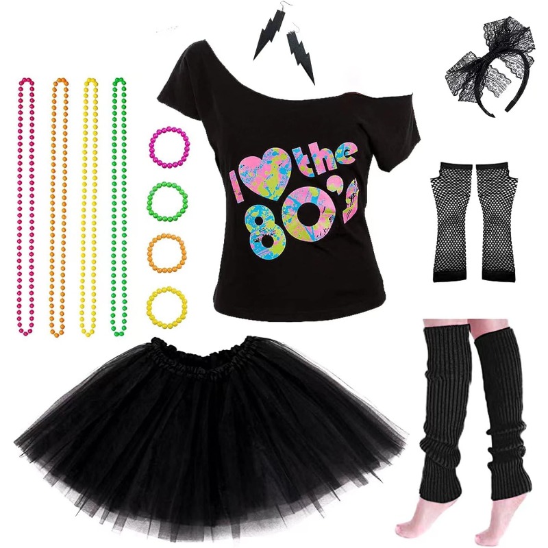 Women's 80s Costumes with Acce - Women Accessories Bracelet 评论和价格