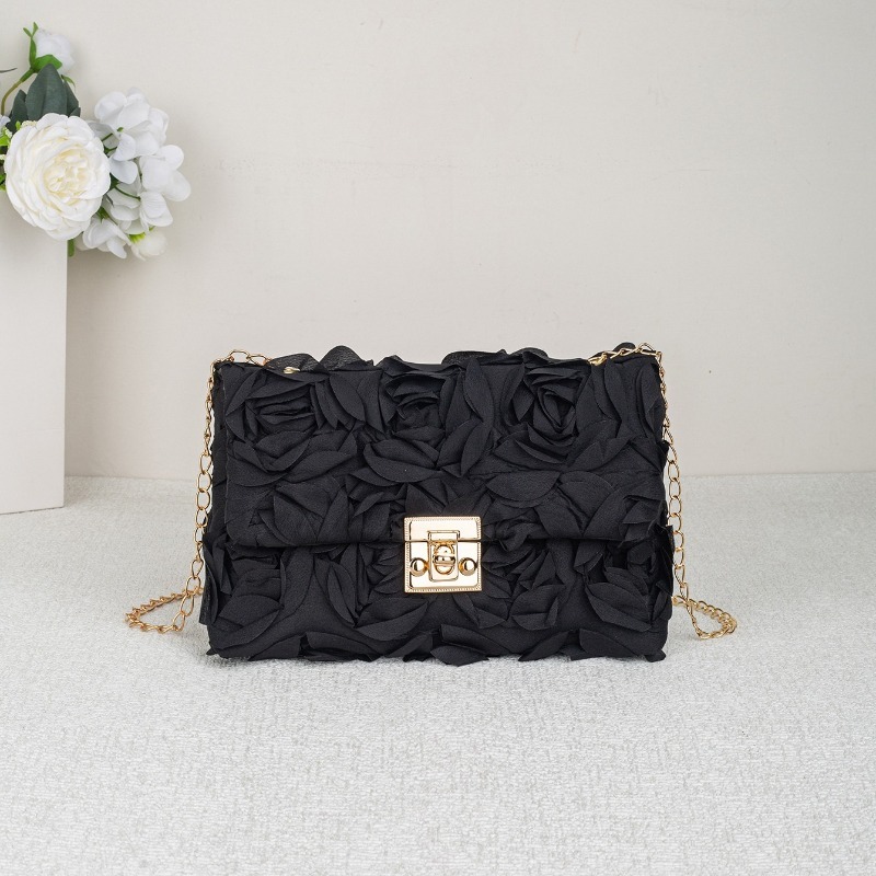3D Rose Floral Satin Evening B - Women'S Accessories Purse 评论和价格