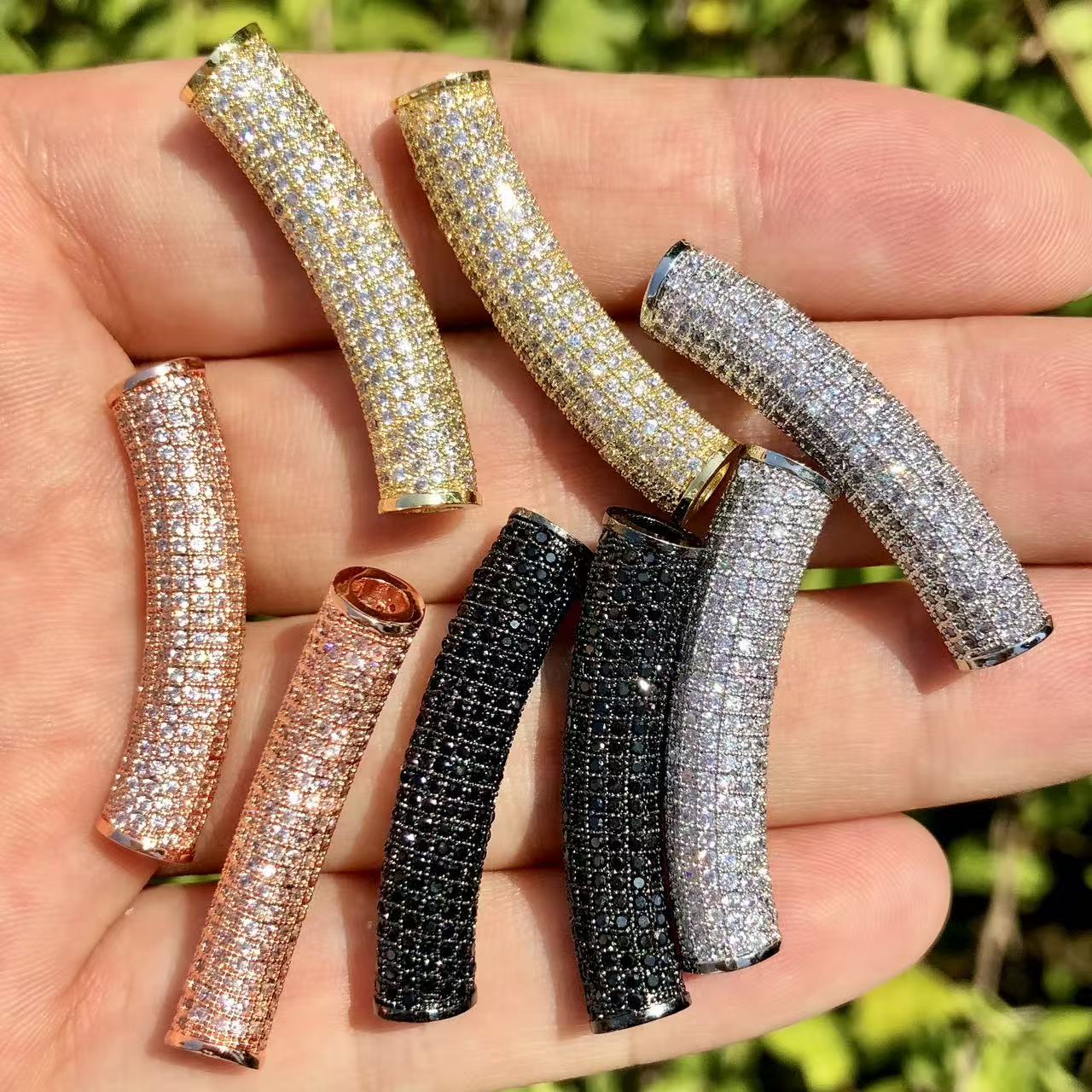 2Pcs/Lot Zirconia Pave Long Co - Women Accessories Bracelet 评论和价格
