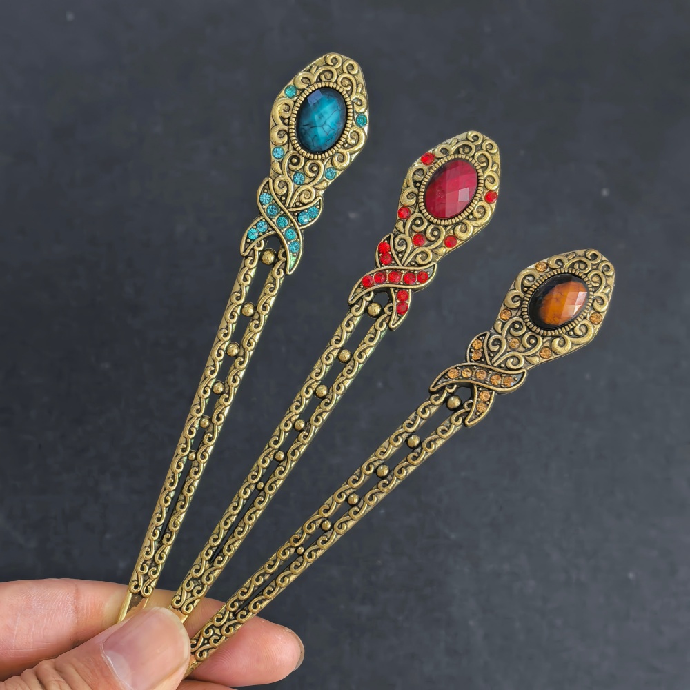 Vintage Metal Hair Sticks for  - Women Accessories Trendy 评论和价格