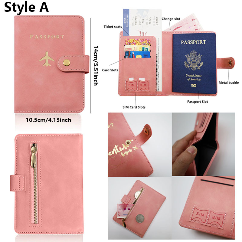 Leather Passport Holder Covers - Women'S Accessories Wallet 评论和价格