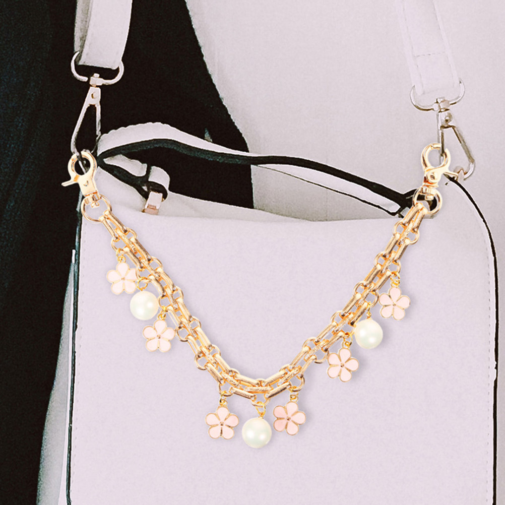 2Pcs Flower Purse Chain Strap  - Women'S Accessories Purse 评论和价格