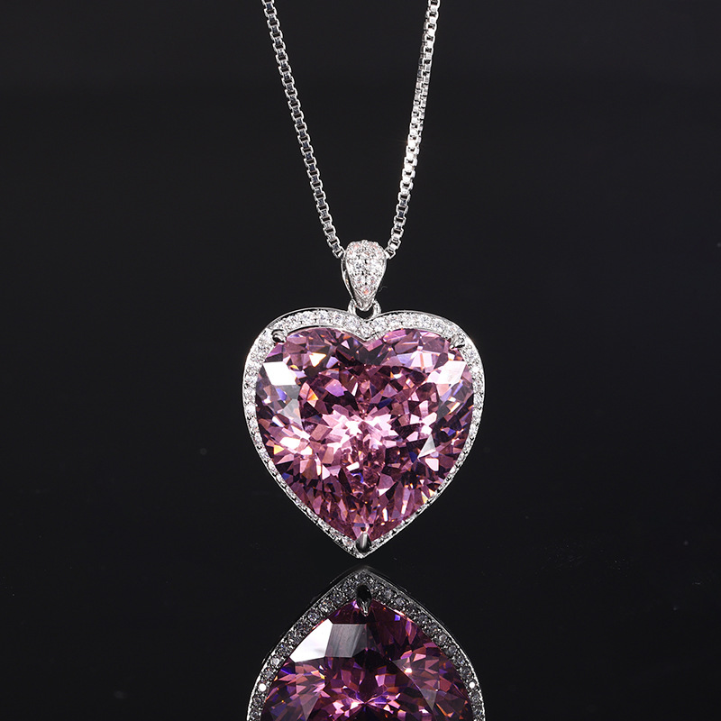 Shiny Cut Heart Pendant Neckla - Women Accessories In Wholesale 评论和价格