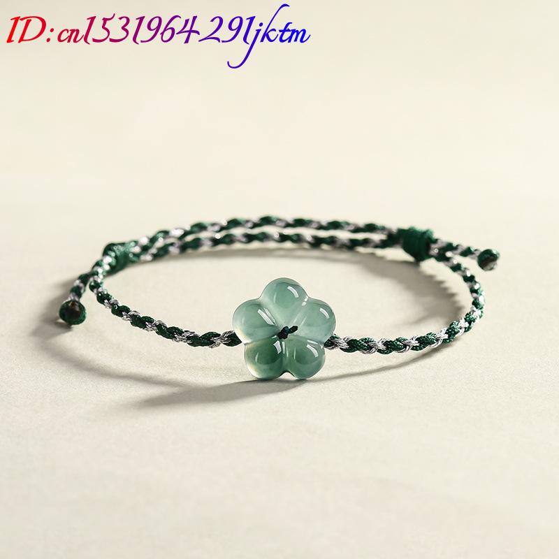 Burmese Jadeite Flower Bracele - Women Accessories Bracelet 评论和价格