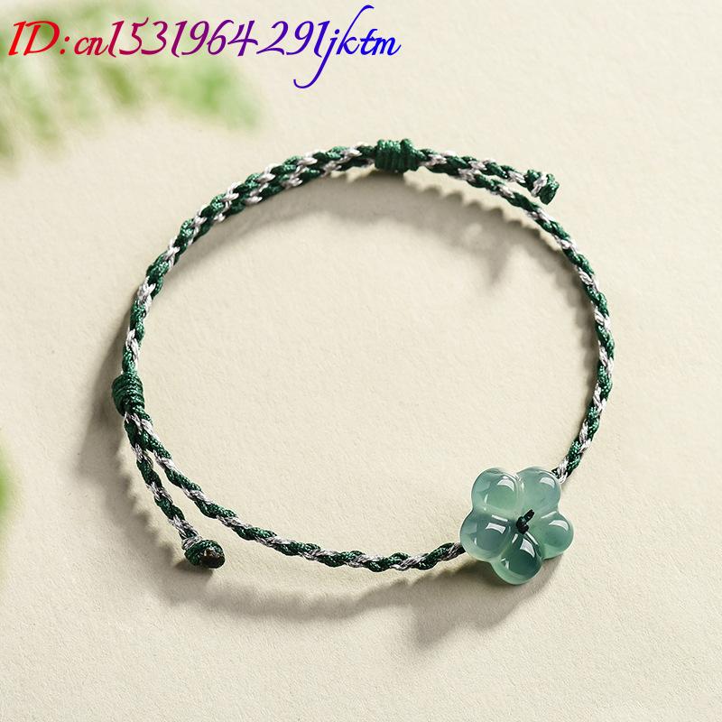 Burmese Jadeite Flower Bracele - Women Accessories Bracelet 评论和价格